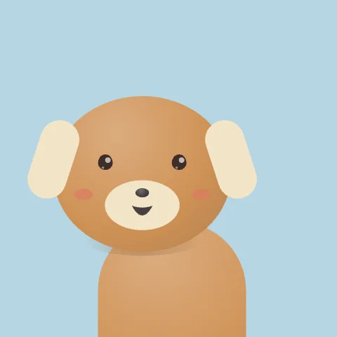 Bouncy Dog — free animated dog mascot logo