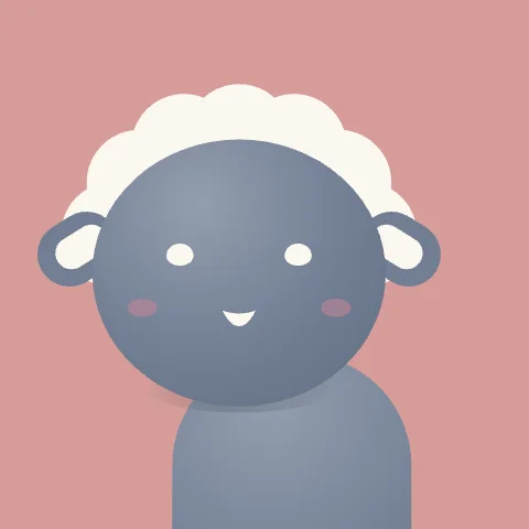 Bouncy Sheep — free animated sheep mascot logo