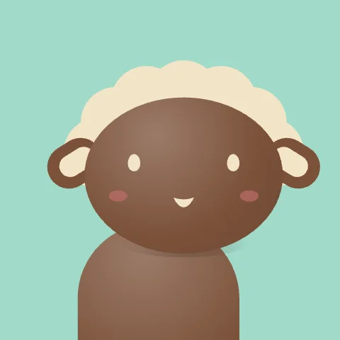Bouncy Sheep — free animated sheep mascot logo