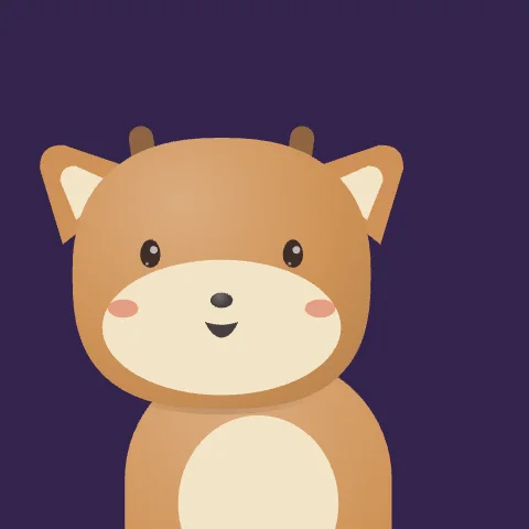 Brave Fawn — free animated fawn mascot logo