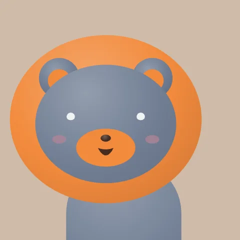 Brave Lion — free animated lion mascot logo