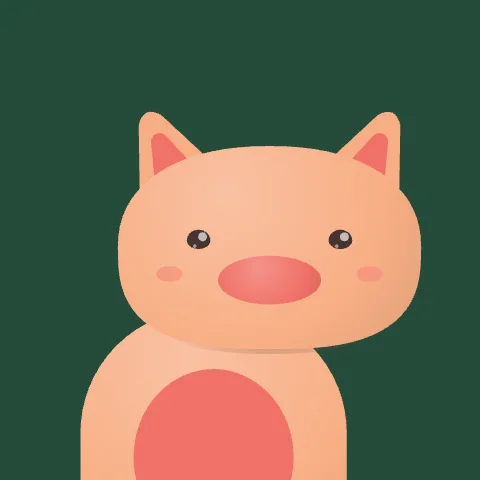 Breezy Pig — free animated pig mascot logo