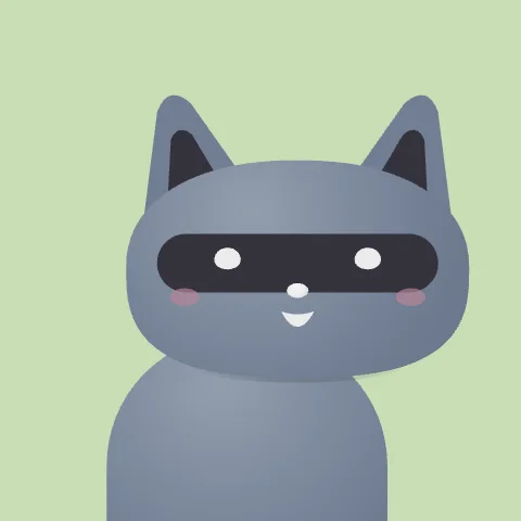 Cheeky Raccoon — free animated raccoon mascot logo