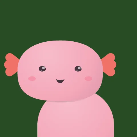 Cosy Axolotl — free animated axolotl mascot logo