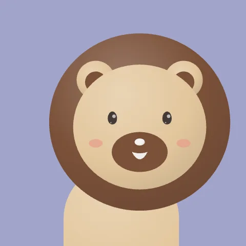 Cosy Lion — free animated lion mascot logo