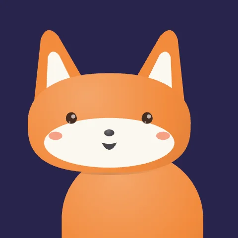 Dreamy Fox — free animated fox mascot logo