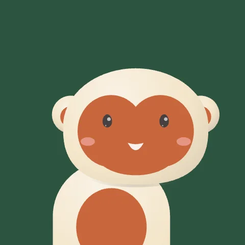 Dreamy Monkey — free animated monkey mascot logo
