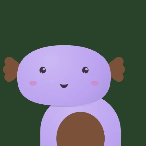 Gentle Axolotl — free animated axolotl mascot logo