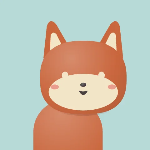 Gentle Fox — free animated fox mascot logo