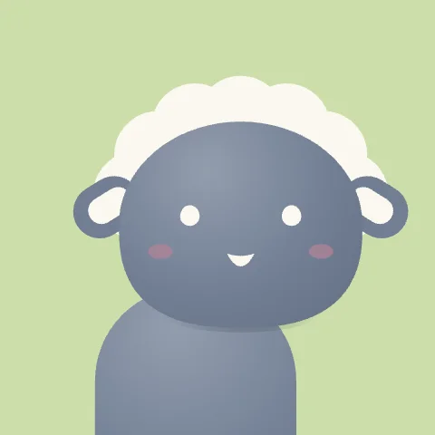 Gentle Sheep — free animated sheep mascot logo