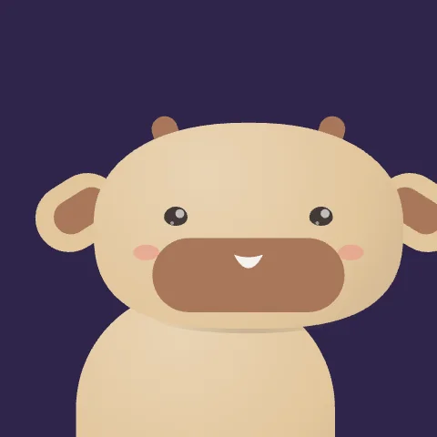 Mellow Cow — free animated cow mascot logo