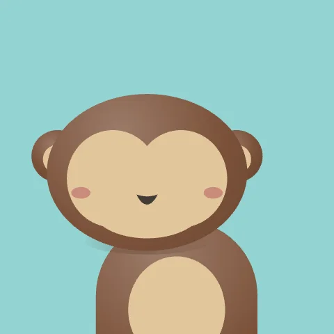 Mellow Monkey — free animated monkey mascot logo