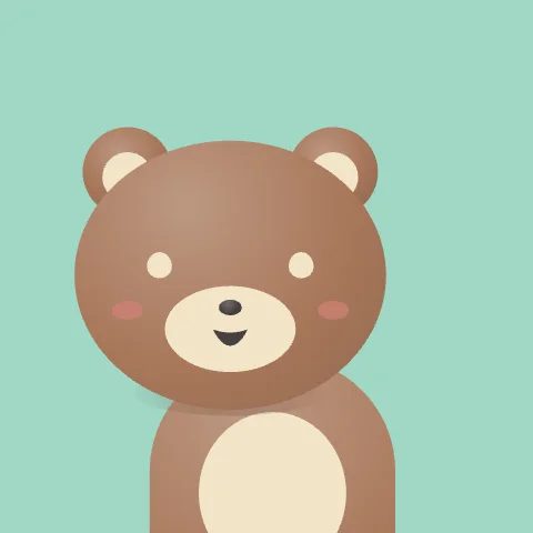 Quiet Bear — free animated bear mascot logo