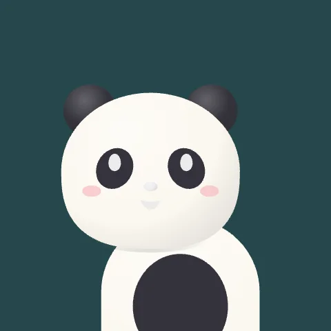 Quiet Panda — free animated panda mascot logo