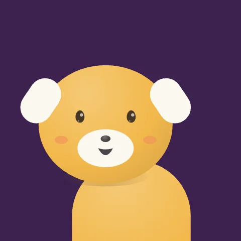 Quiet Pup — free animated pup mascot logo