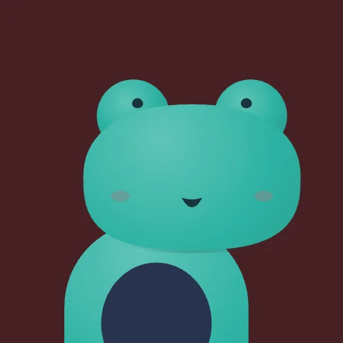Sleepy Frog — free animated frog mascot logo