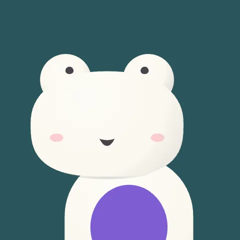Sleepy Frog — free animated frog mascot logo